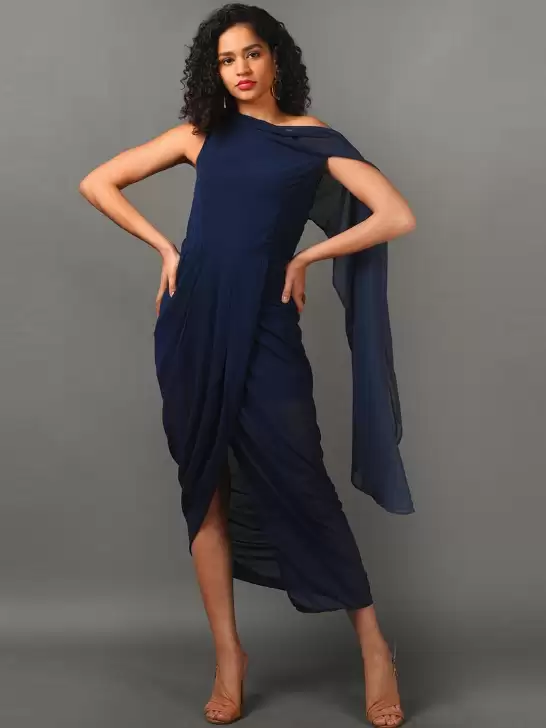 Georgette Sheath Midi Dress - image 6
