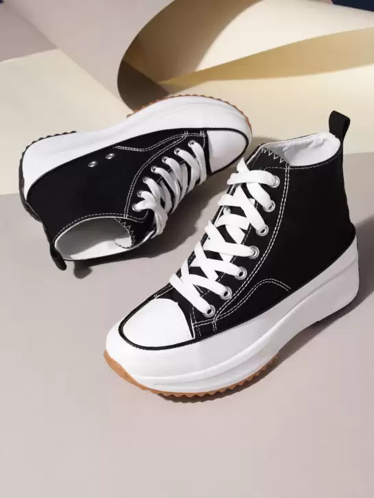 Women Mid Top Canvas Sneakers - image 6
