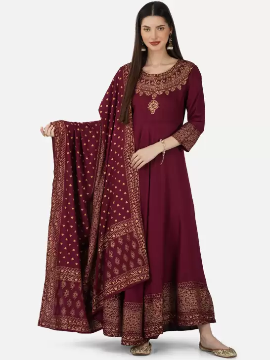 Ethnic Dress With Dupatta - image 6