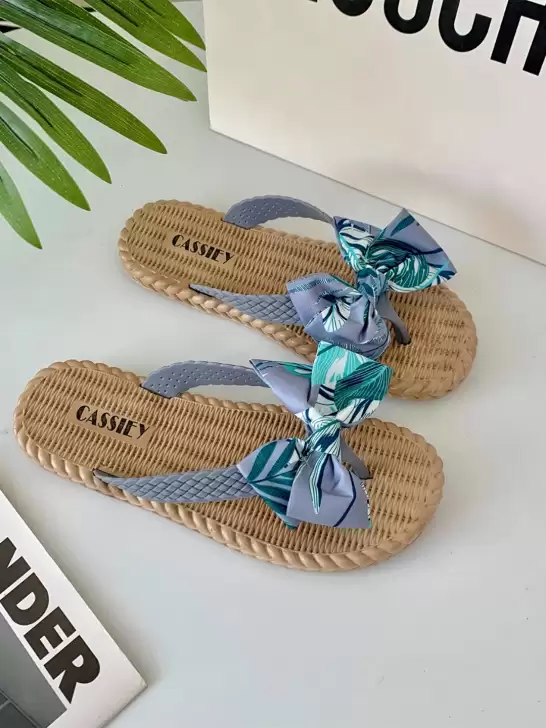 Women Printed Thong Flip-Flops - image 6