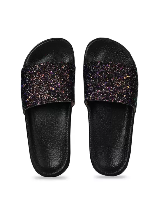 Women Embellished Sliders - image 6