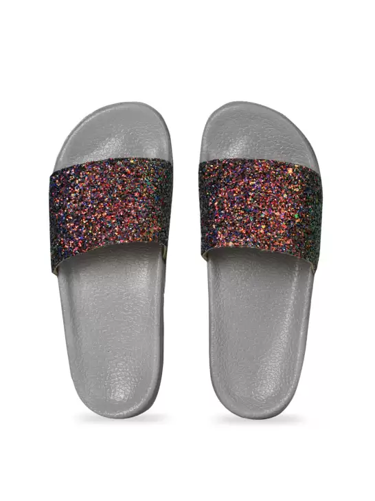 Women Embellished Sliders - image 6