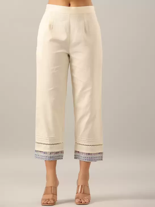 Women Cotton Culottes Trousers - image 6
