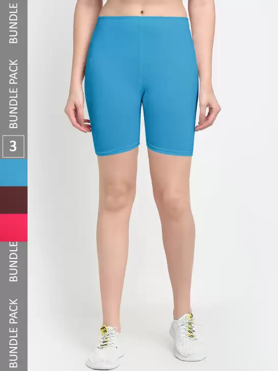 Women Pack Of 3 Sports Shorts - image 6