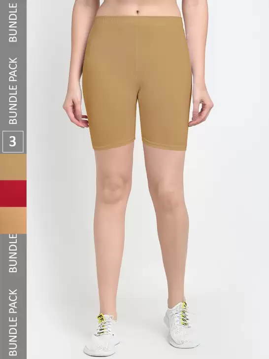 Women Pack Of 3 Sports Shorts - image 6