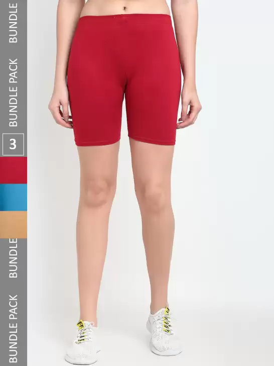 Women Pack Of 3 Yoga Shorts - image 6