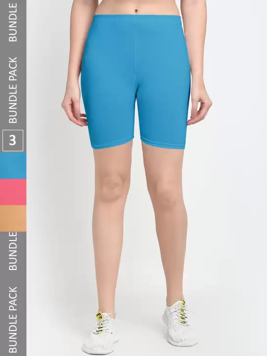 Women Pack Of 3 Sports Shorts - image 6
