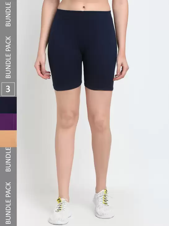 Women Pack Of 3 Yoga Shorts - image 6