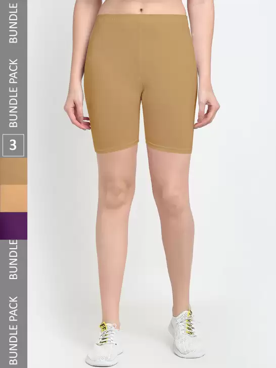 Women Pack Of 3 Yoga Shorts - image 6