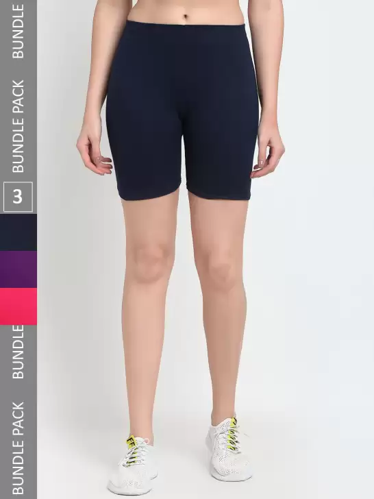 Women Pack Of 3 Yoga Shorts - image 6