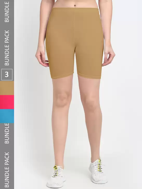 Women Pack Of 3 Yoga Shorts - image 6