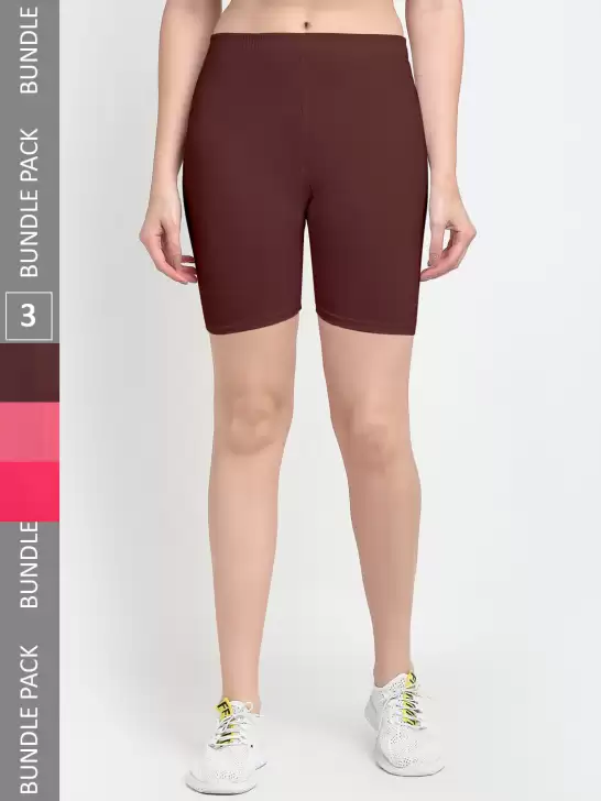 Women Pack Of 3 Yoga Shorts - image 6