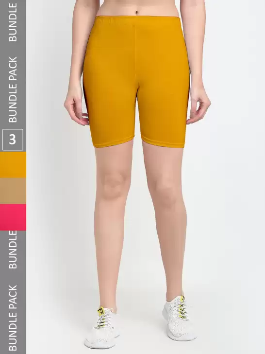 Women Pack Of 3 Sports Shorts - image 6