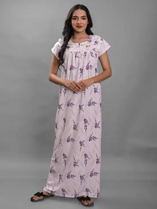 Floral Printed Maxi Nightdress - image 6