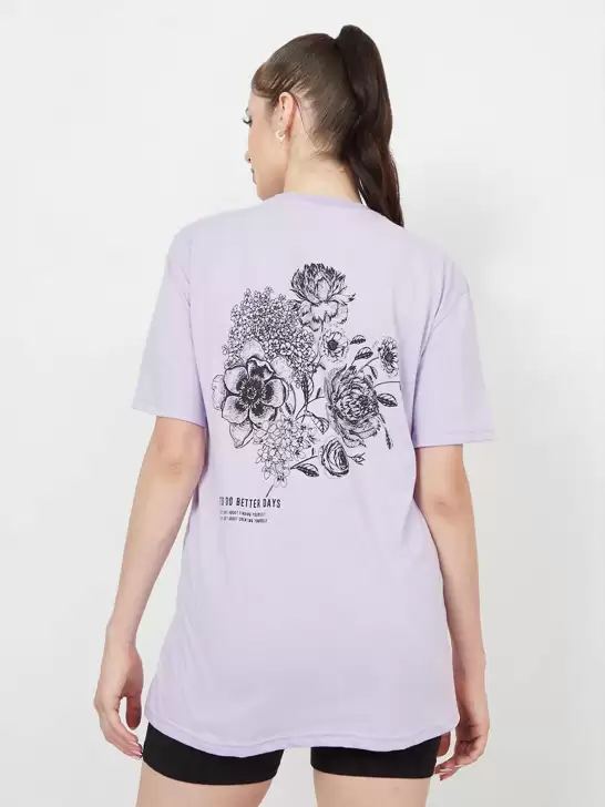 Floral Printed Cotton T-shirt - image 6