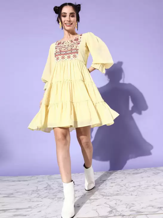 Floral Fit & Flare Dress - image 6