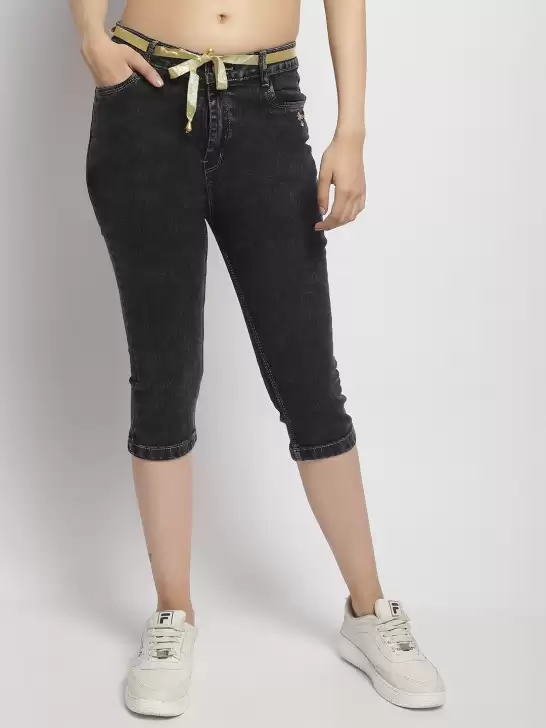 Women Skinny Fit Capris - image 6