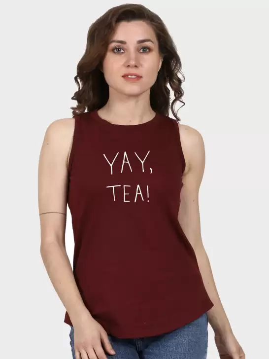Women Typography Printed Raw Edge T-shirt - image 6