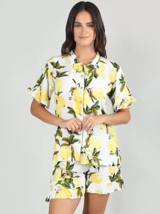 Women Floral Print Night suit - image 6