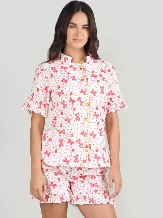 Women Floral Print Night suit - image 6