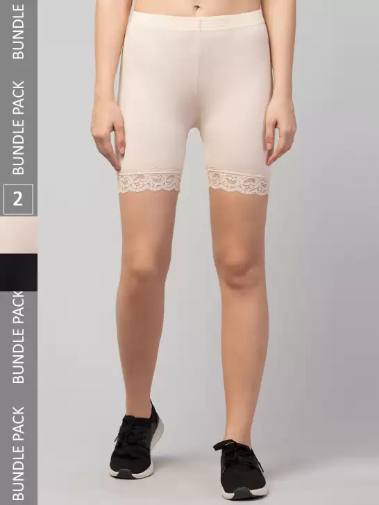 Women Pack Of 2 Cycling Shorts - image 6