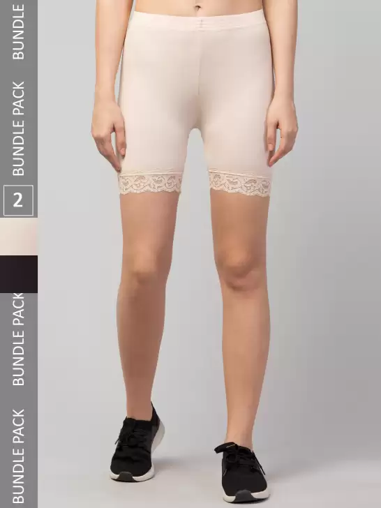 Women Pack Of 2 Sports Shorts - image 6