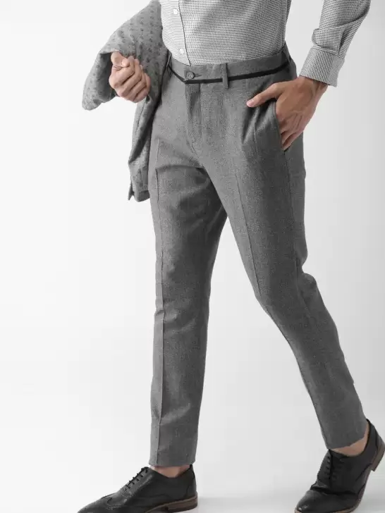 Men Slim Fit Formal Trousers - image 6