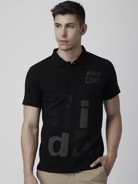 Printed Polo Collar T-shirt - image 6