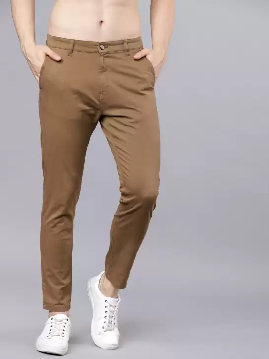 Men Tapered Fit Regular Trousers - image 6