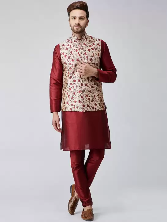 Men Kurta Set & Nehru Jacket - image 6