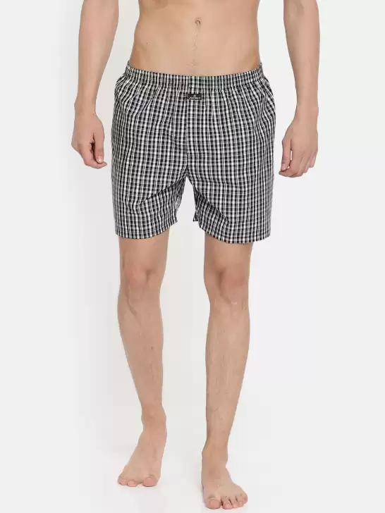 Men Checked Pure Cotton Boxers - image 6