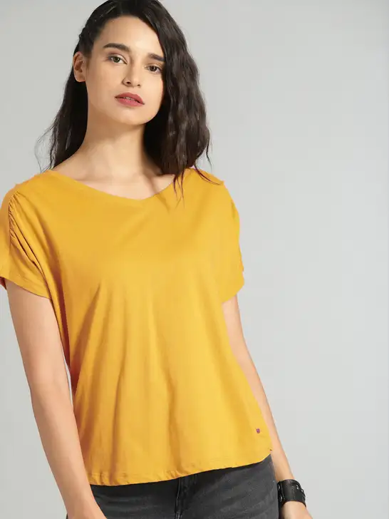 Women Cotton Pure Cotton T-shirt - image 6