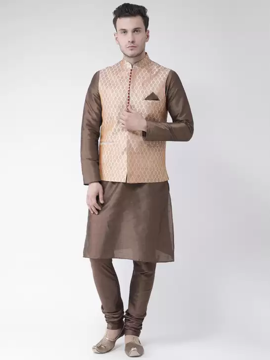 Men Solid Kurta Set - image 6