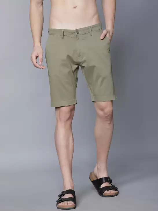 Men Slim Fit Chino Shorts