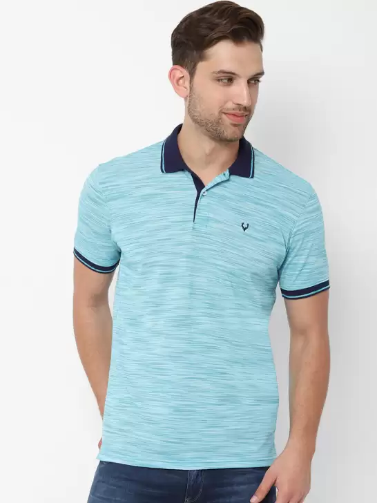 Solid Polo Collar T-shirt - image 6