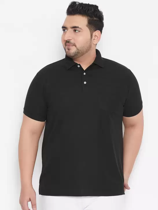 Plus Size Bio Finish Polo Collar T-shirt - image 6