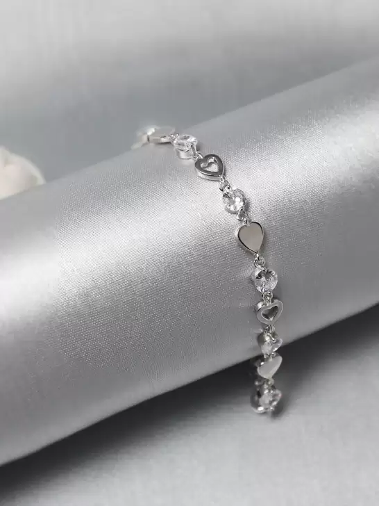 Women Rhodium-Plated Bracelet - image 6