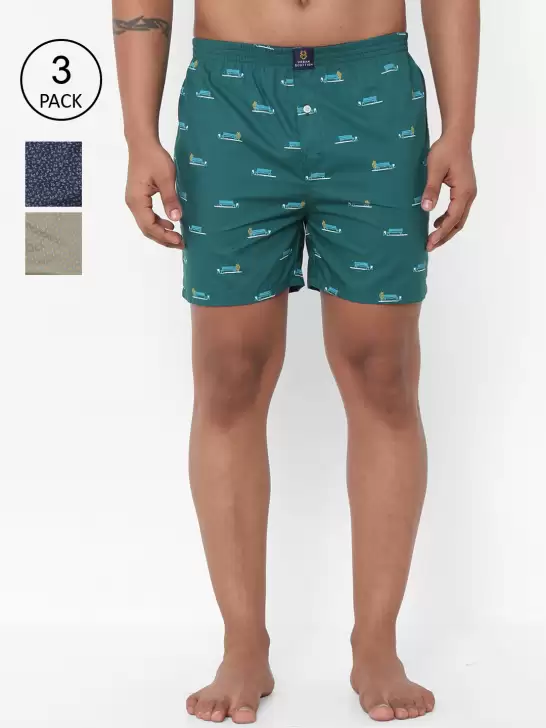 Men Pack of 3 Printed Boxers - image 6
