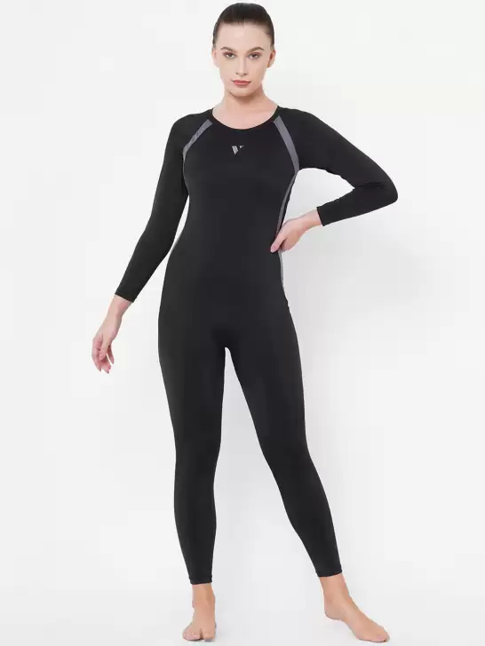 Women Solid Swimming Costume - image 6