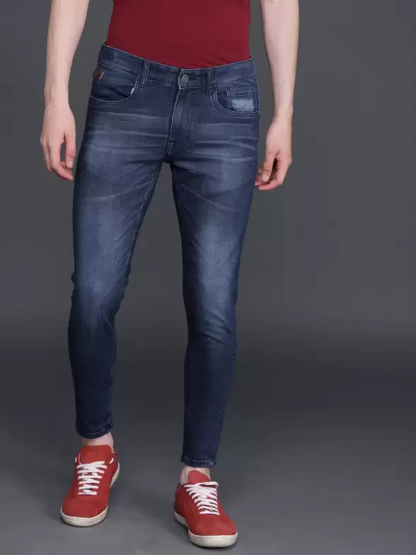 Men Tapered Fit Cropped Jeans - image 7