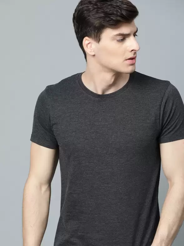 Solid Round Neck T-shirt - image 7