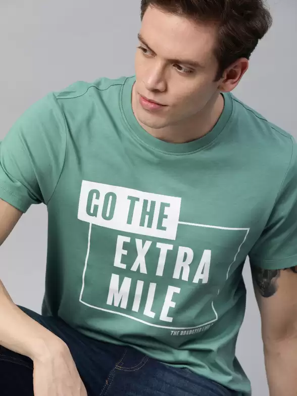 Printed Round Neck Pure Cotton T-shirt - image 7