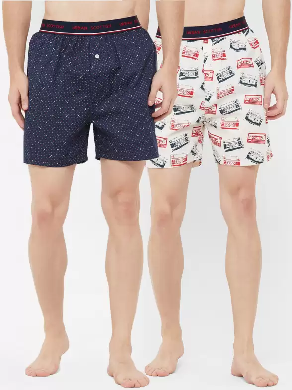 Men Pack Of 2 Printed Pure Cotton Boxers - image 7