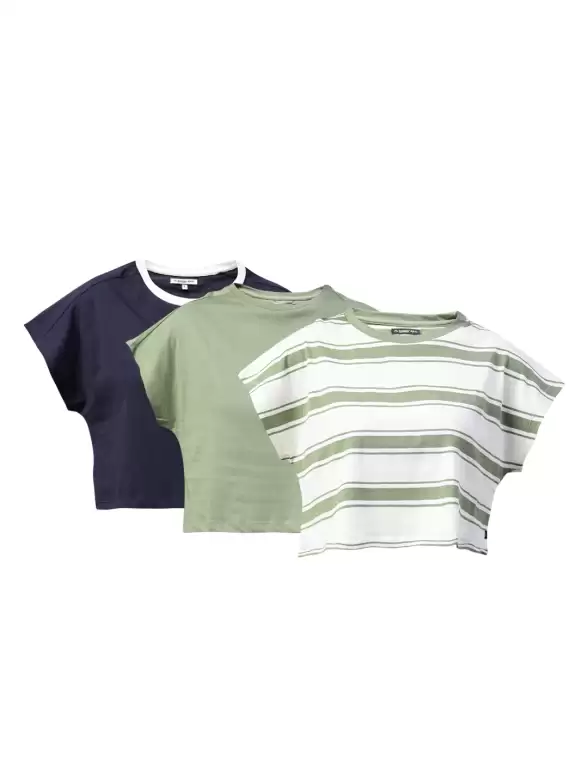 Women Pack of 3 Cotton T-shirt - image 7