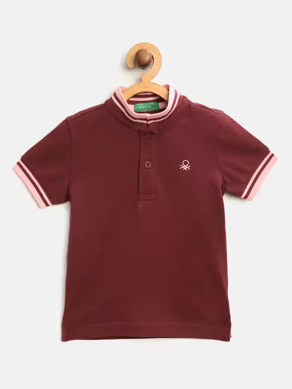 Boys Solid Polo Collar T-shirt - image 7