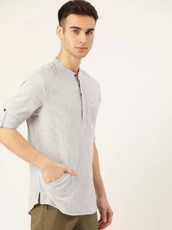 Men Sustainable Striped Kurta - image 7