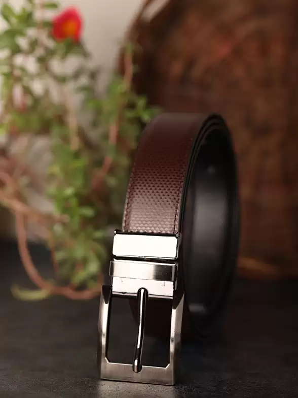 Men Reversible Textured Belt - image 7