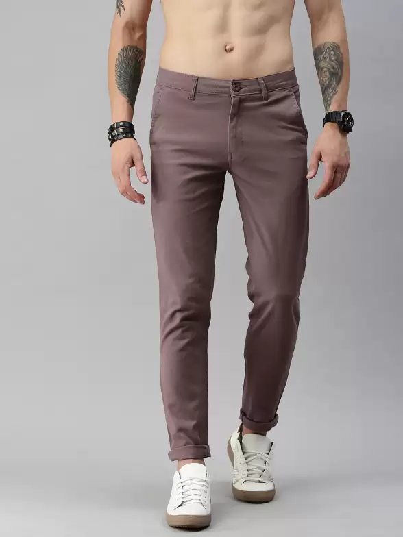 Men Regular Fit Regular Trousers - image 7