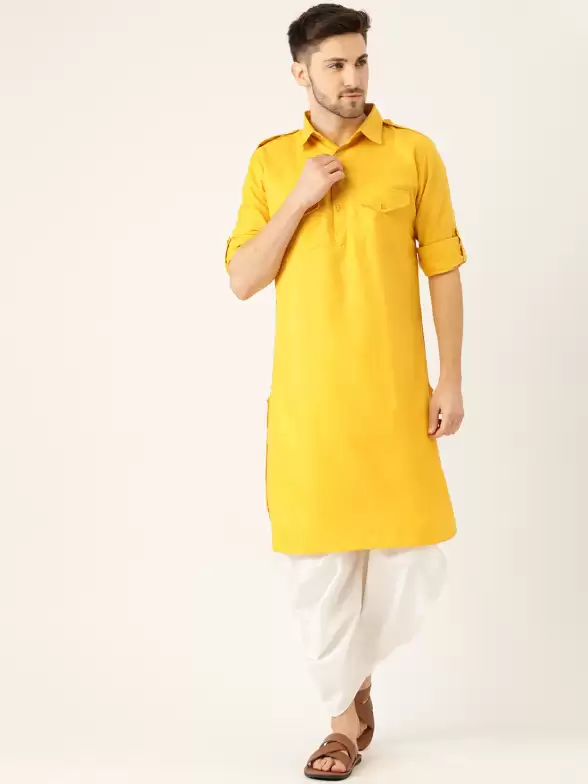 Men Kurta with Dhoti Pants - image 7