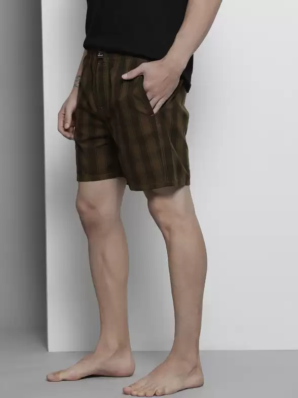 Men Checked Lounge Shorts - image 7